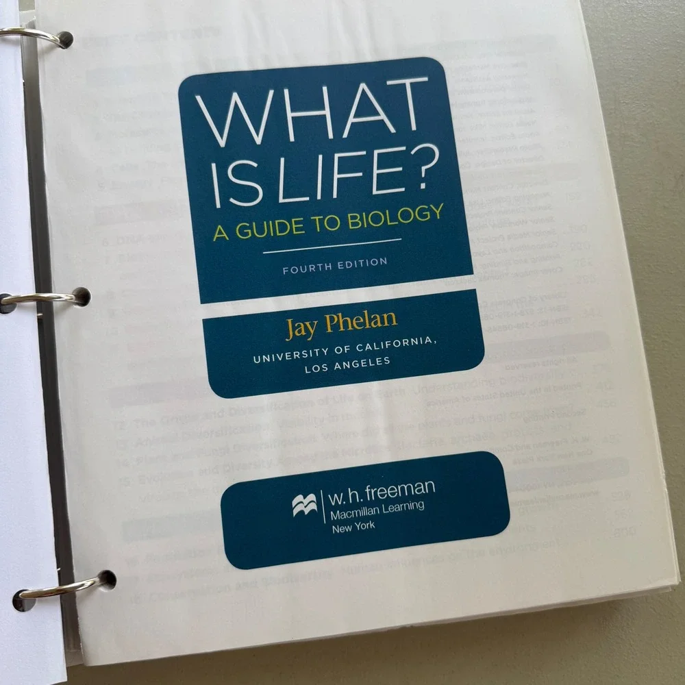 What Is Life? A Guide to Biology Jay Phelan 4th Edit. Loose Leaf Textbook Binder